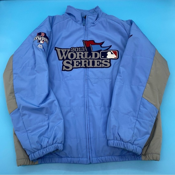 MLB World Series Champions Jacket Red Sox Men’s Size - Picture 4 of 14